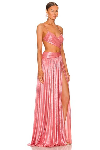 Aglaia Dress in Calypso Coral | Revolve Clothing (Global)