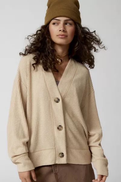 Out From Under Jackson Waffle Cardigan | Urban Outfitters (US and RoW)
