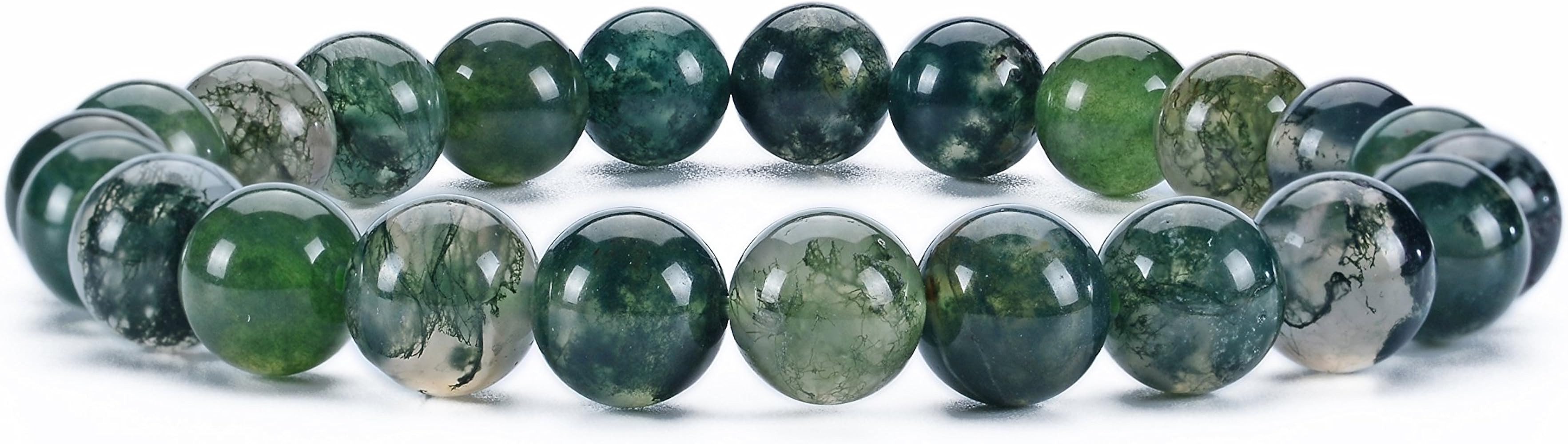 Cherry Tree Collection Gemstone Beaded Stretch Bracelet 8mm Round Beads 7" | Amazon (US)