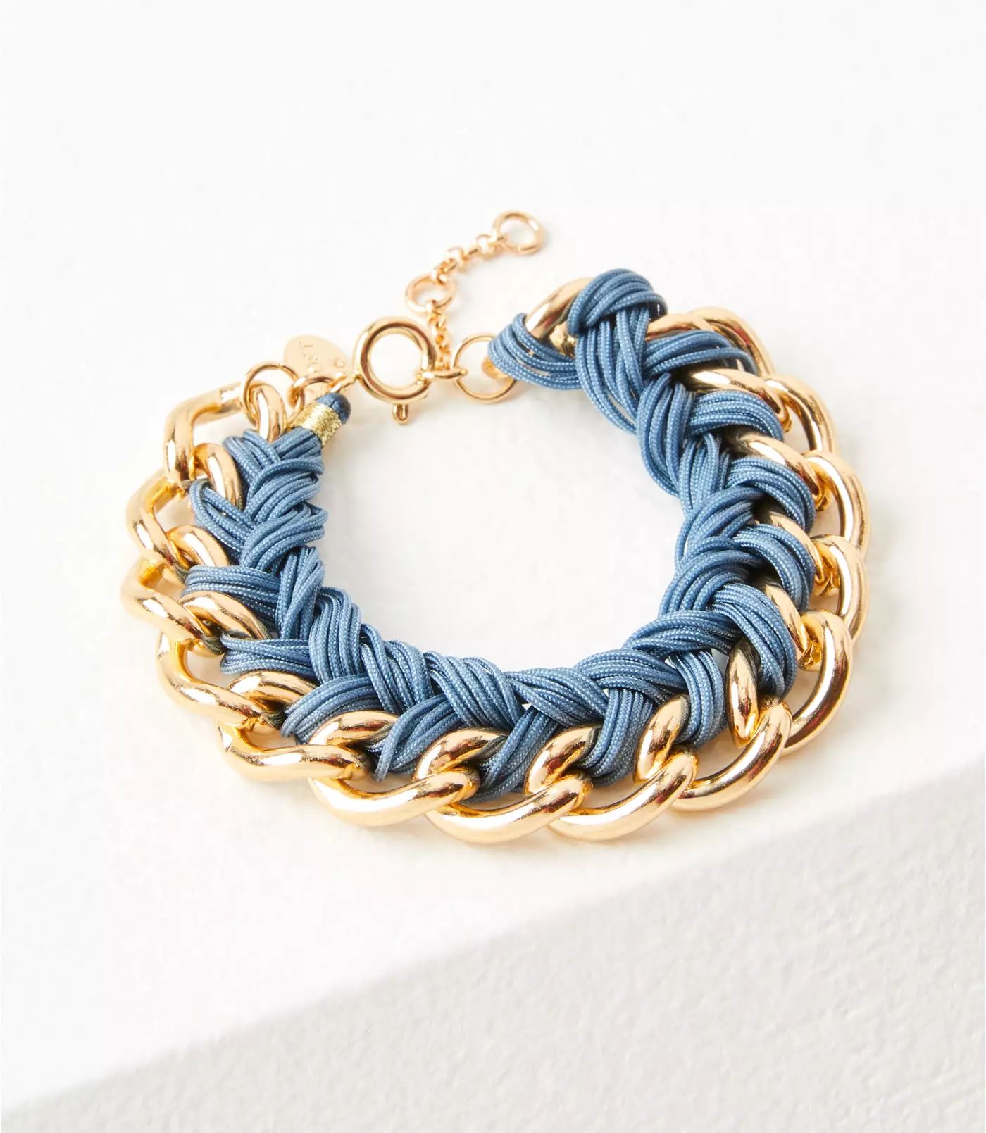 Fabric Wrapped Chain Bracelet | LOFT