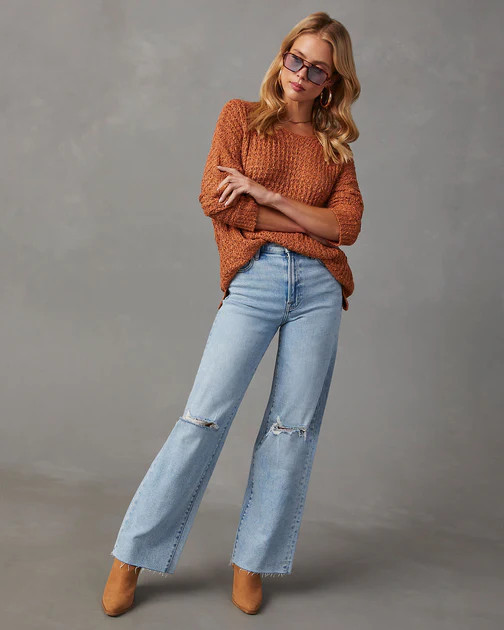 Christie Relaxed Pullover Sweater - Camel | VICI