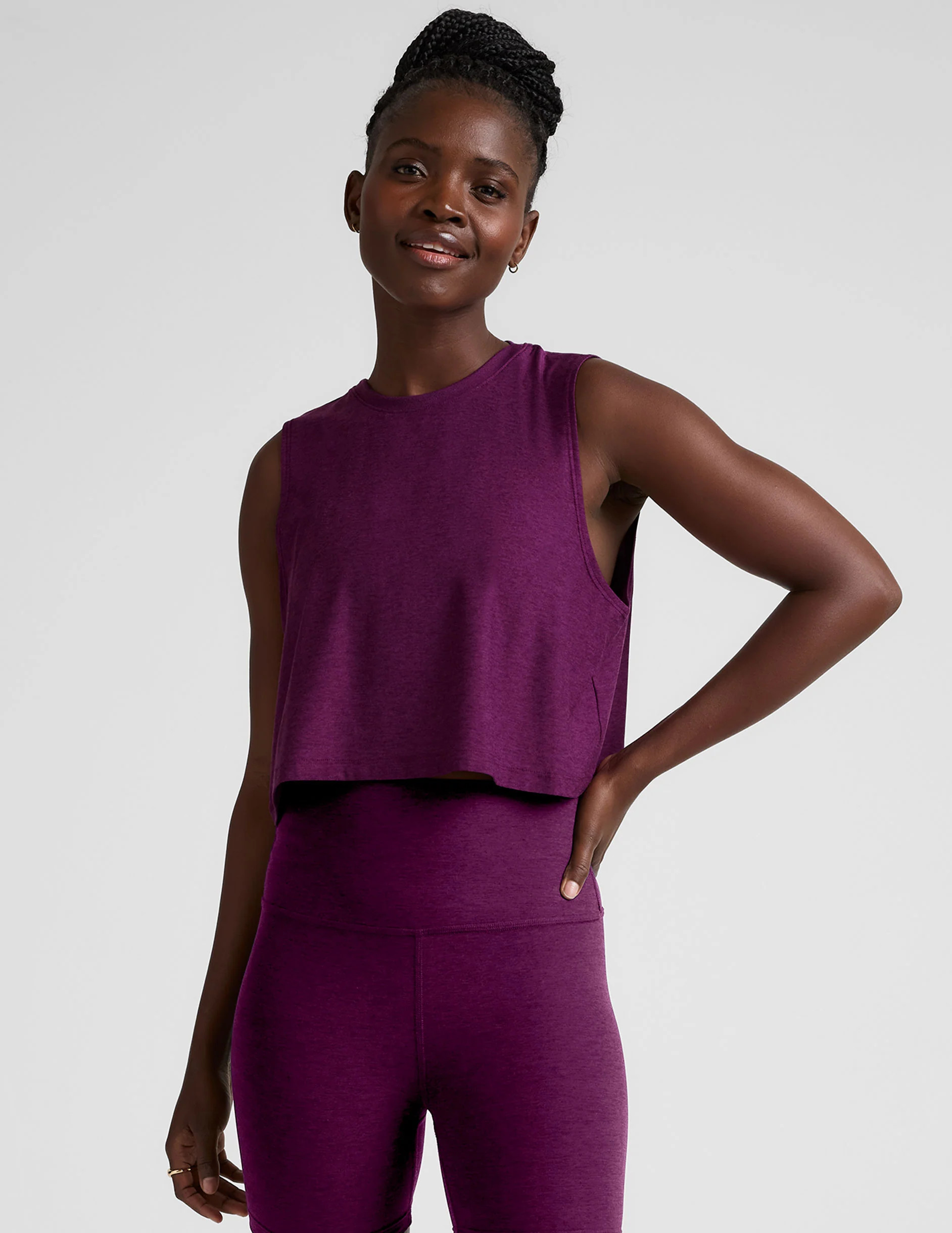 Featherweight Minimal Cropped Tank | Beyond Yoga | Beyond Yoga