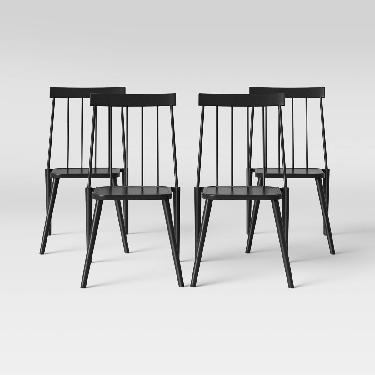 Windsor 4pk Patio Dining Chair - Black - Project 62™ | Target