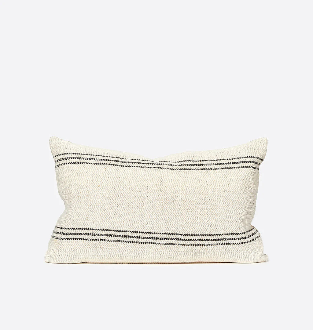 Vintage Lumbar Pillow N.XVII.XXXV | Shoppe Amber Interiors | Amber Interiors