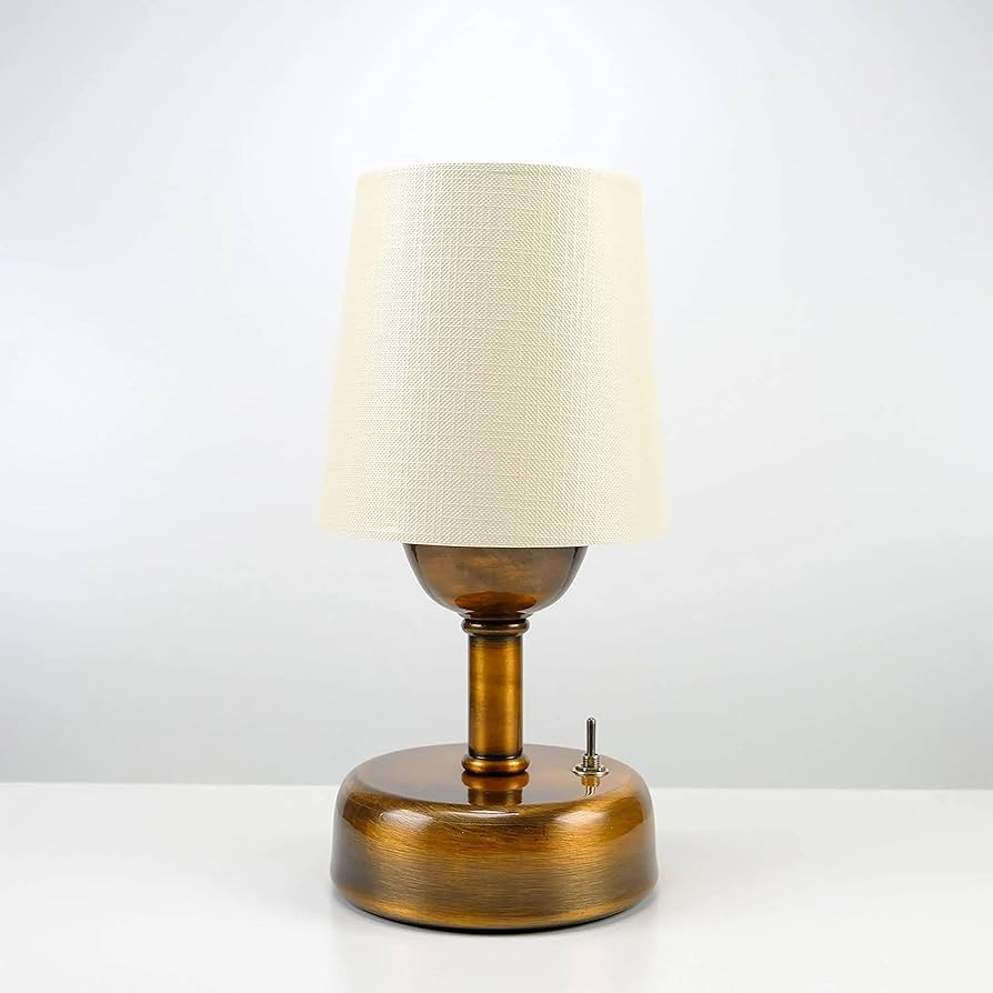 julal Hotel Table Lamp Battery Powered Operated Lighting Vintage Design Light Bedside Lamp Restau... | Amazon (US)