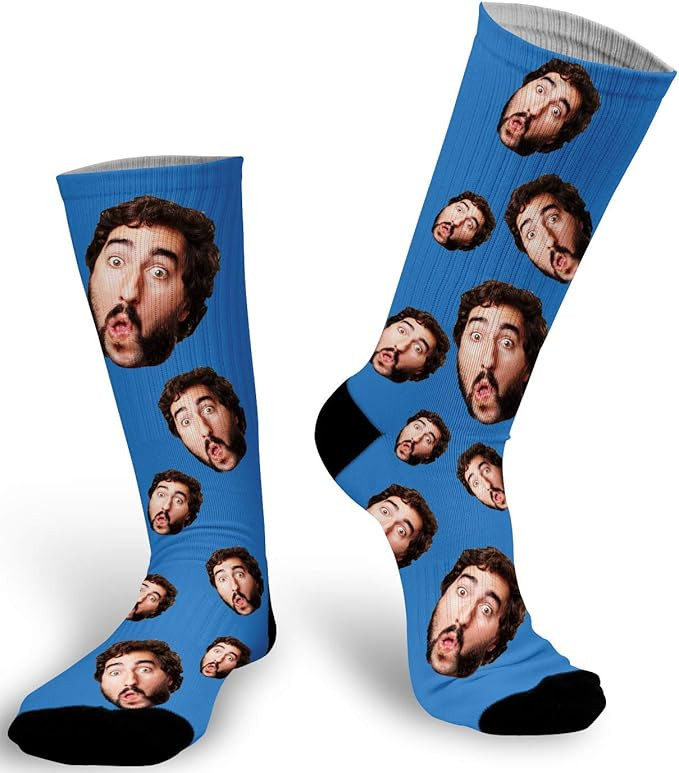Custom Photo Socks with Picture | Personalize Your Face on Socks | Print Picture Sock | Sublimate... | Amazon (US)
