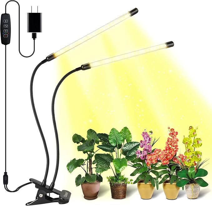 Bseah Grow Light Plant Lights for Indoor Plants, Full Spectrum Plant Grow Lights, 9 Dimmable Leve... | Amazon (US)