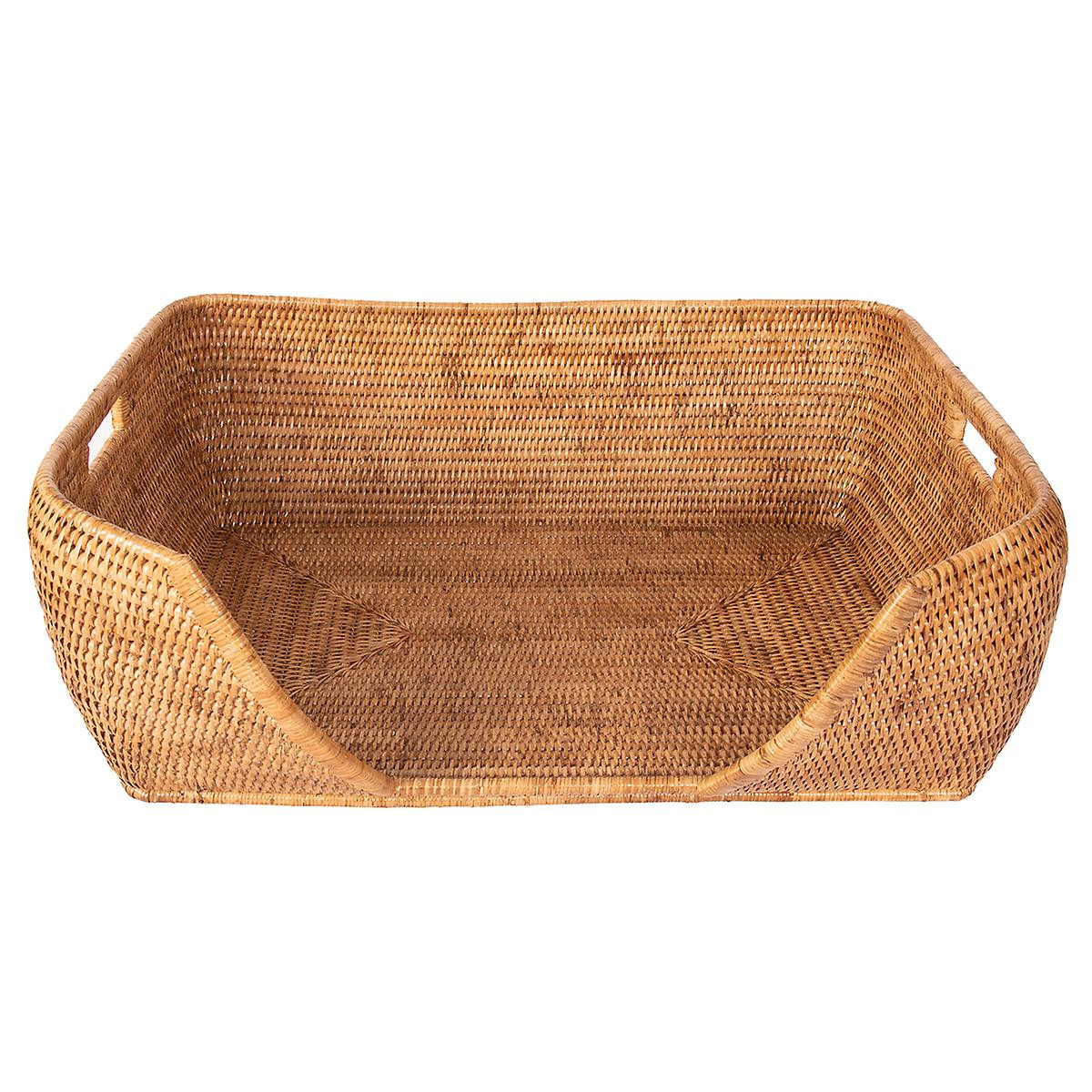 Artifacts Trading Co. Rattan Pet Bed | The Container Store