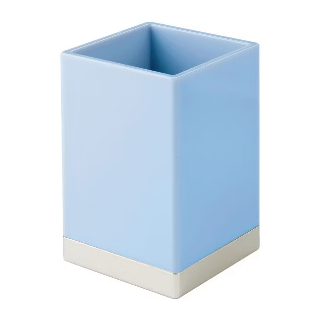 mDesign Square Tumbler Cup for Mouthwash, Makeup Brushes | Target