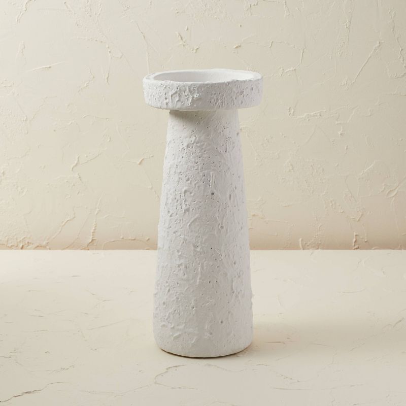 12&#34; x 5&#34; Terracotta Candle Holder Chalk White - Opalhouse&#8482; designed with Jungalow&#... | Target