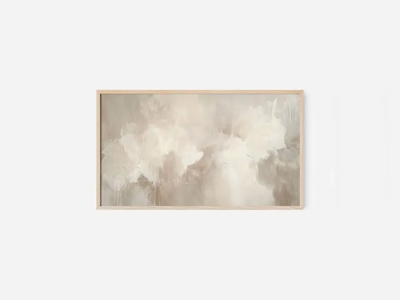 Digital Samsung Frame TV Art | Neutral TV Artwork | Modern Abstract Art for Frame TV | Instant Do... | Etsy (US)