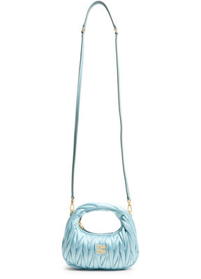 MIU MIU Wander Mini Blue Hobo Bag New And Authentic | eBay | eBay US