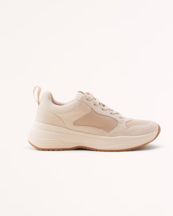 Women's Lace-Up Dad Sneaker | Women's Clearance | Abercrombie.com | Abercrombie & Fitch (US)