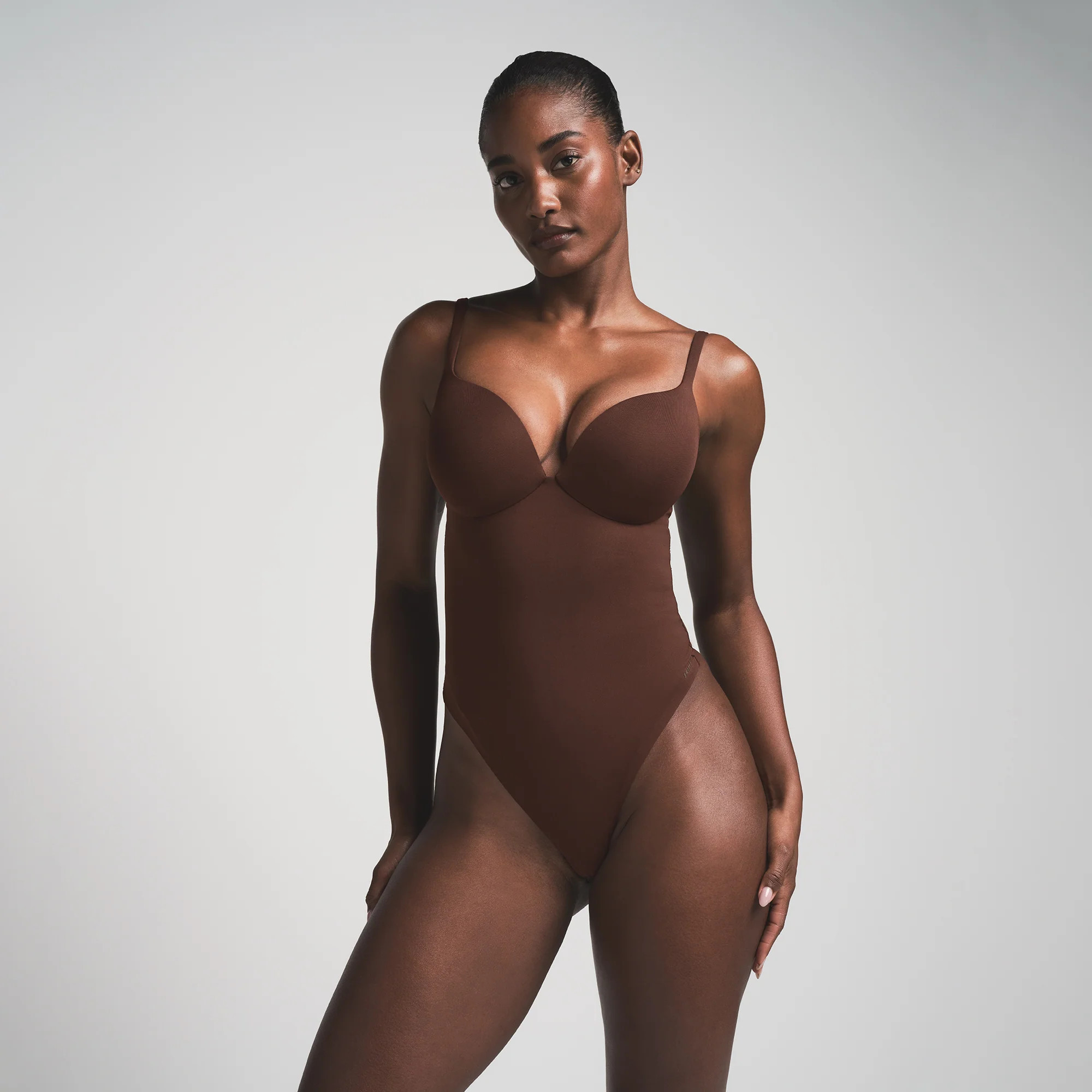 SKIMS Push-Up Thong Bodysuit | Deep Neutral | Medium | SKIMS Ultimate Body | SKIMS (US)