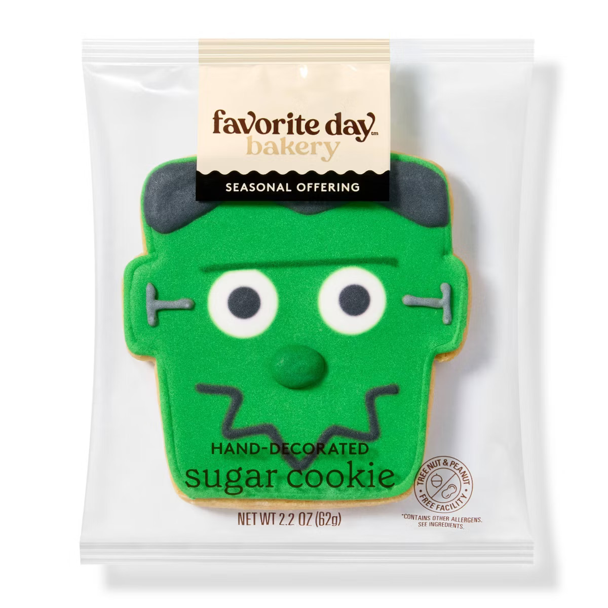 Halloween Hand Decorated Frankenstein Cookies - 2.21oz - Favorite Day™ | Target