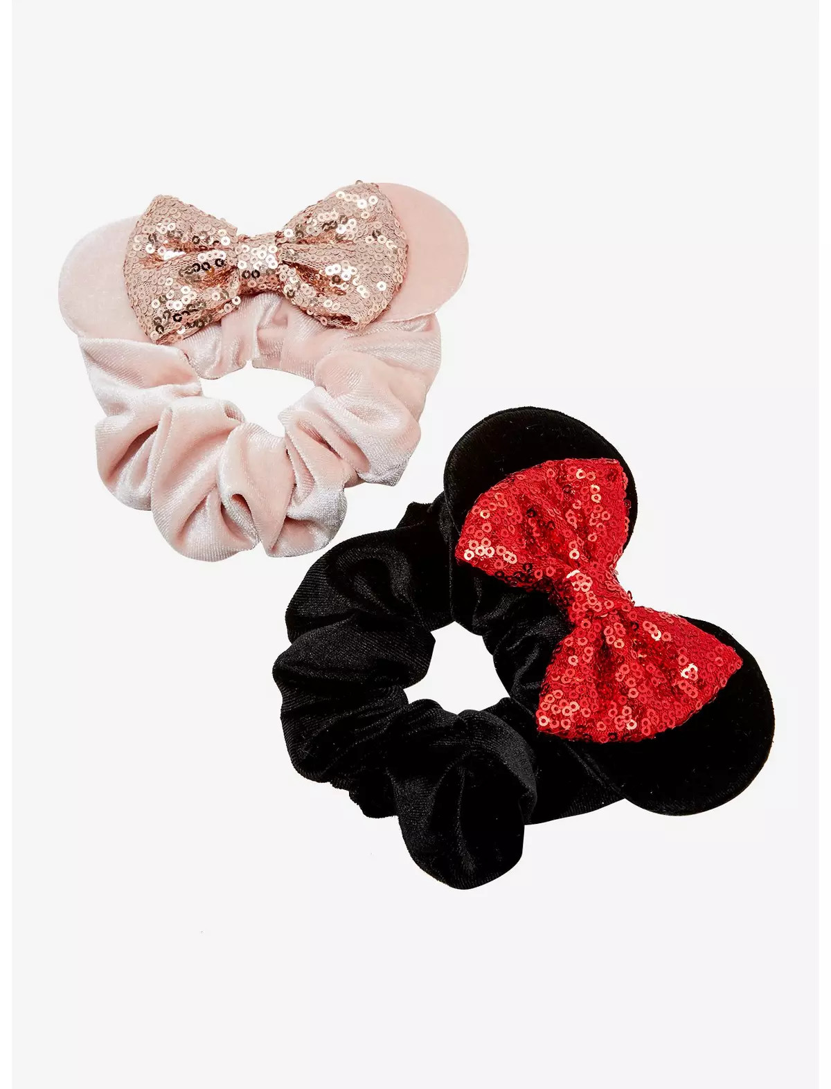 Disney Minnie Mouse Sequin Bow Scrunchie Set | Hot Topic
