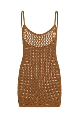 Zanzibar Dress - Caramel Petit Crochet | Monday Swimwear
