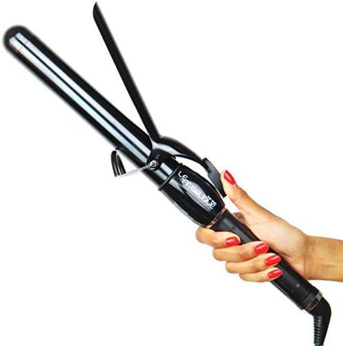 Amazon.com: Le Angelique 1.25 Inch Curling Iron with Clip - Professional 8" Extra Large Barrel fo... | Amazon (US)