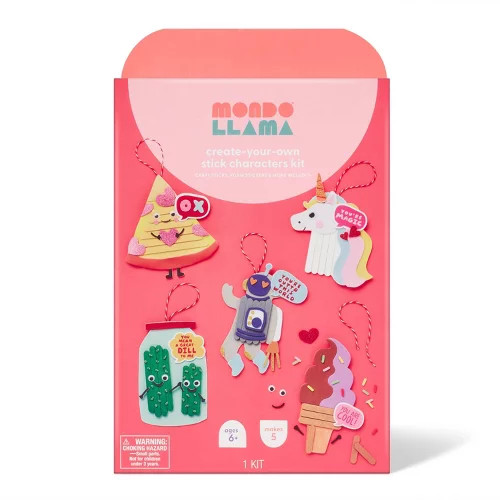 Valentine's Craft Stick Character Kit - Mondo Llama™ | Target
