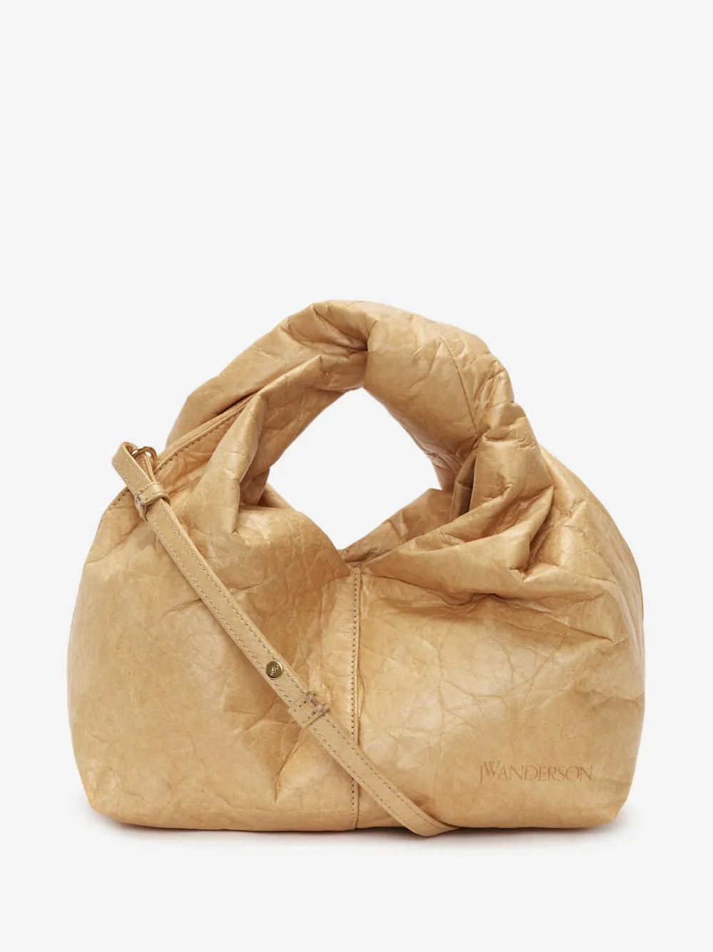 JW Anderson Twister crinkle-finish crossbody bag - Neutrals | Farfetch Global