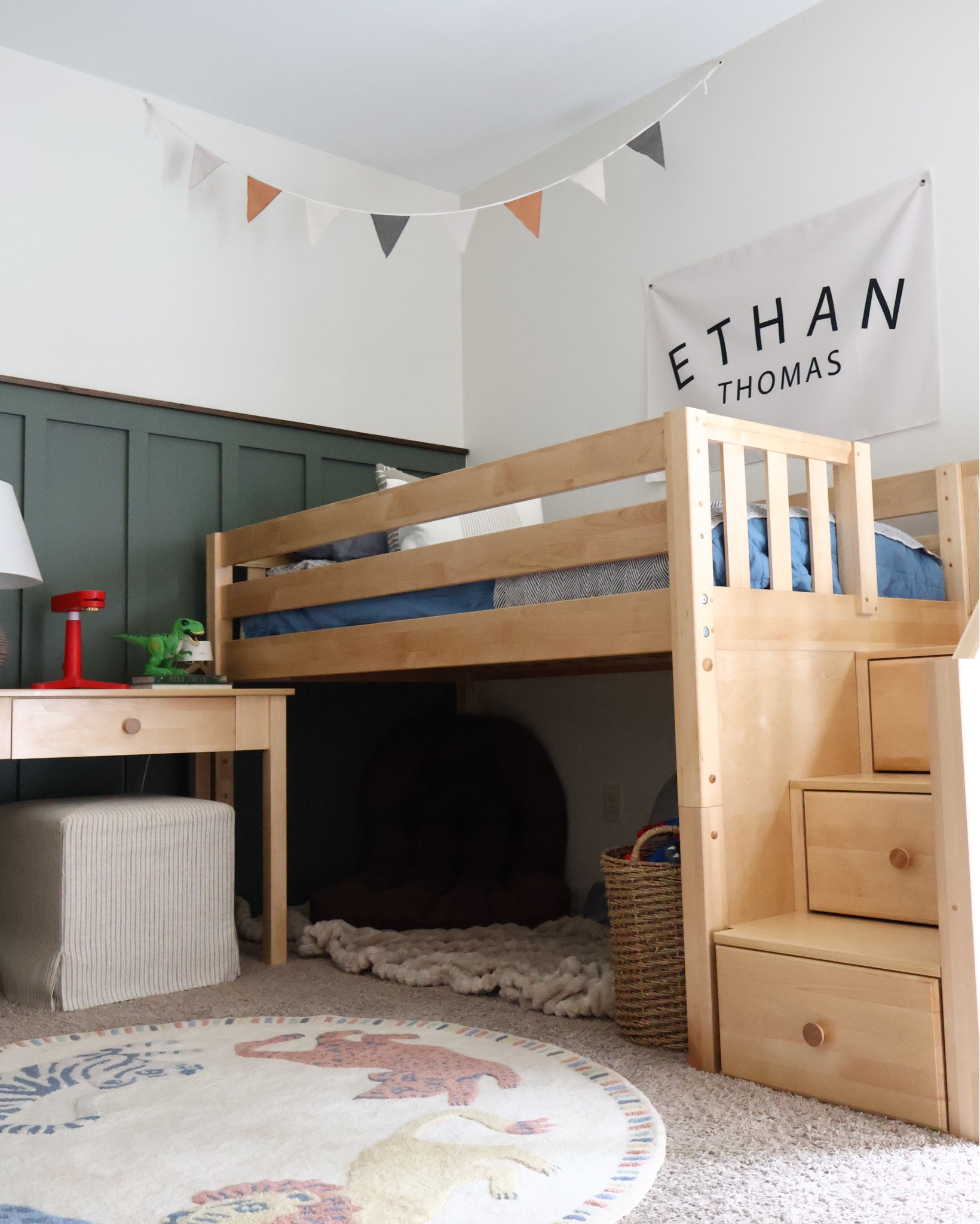 I wanted a space for my 4-year-old that felt cozy, functional, and intentional—and this @maxtrixkidsfurniture low bunk bed with desk + bookcase delivers #ad

It creates the perfect little zone for sleeping, reading, and learning—all in one spot 🙌

Bonus: it’s modular, so we can reconfigure it as he grows. Such a smart investment for maximizing space!

 #mymaxtrix @shop.ltk #liketkit #kidsroomdesign

kids room design ideas, low bunk bed with desk, bunk bed with storage, kids bunk bed with desk underneath, small kids bedroom ideas, space saving kids furniture, kids room organization ideas, toddler boy room ideas, 4 year old boy bedroom ideas, functional kids bedroom, modern kids room decor, kids reading nook ideas, kids book nook under bed, kids study space at home, shared kids room ideas, Montessori inspired kids room, kids room layout ideas small space, kids furniture that grows with child, modular kids furniture, bunk bed with bookshelf, kids bedroom makeover ideas, cozy kids room decor, neutral kids room design, practical kids room ideas, kids room storage solutions

#LTKHome #LTKKids #LTKmomlife