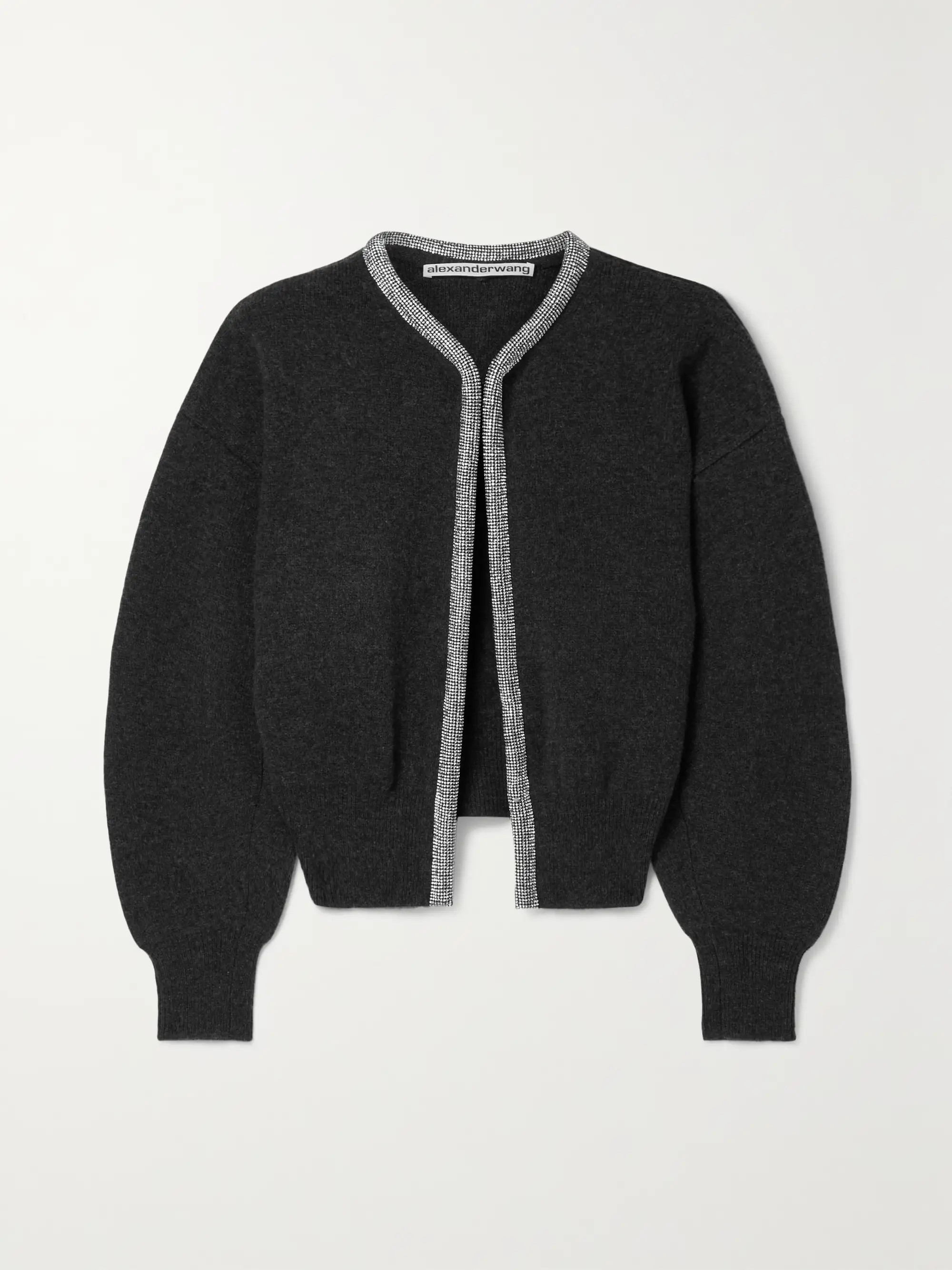 Crystal-embellished wool-blend cardigan | NET-A-PORTER (US)