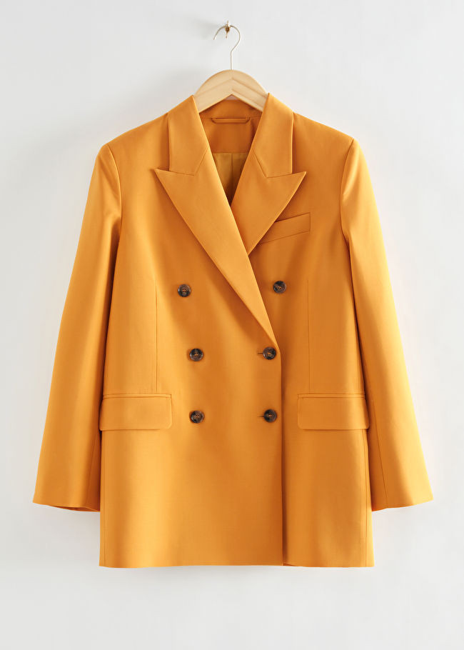 Relaxed Double-Breasted Tailored Blazer | & Other Stories US