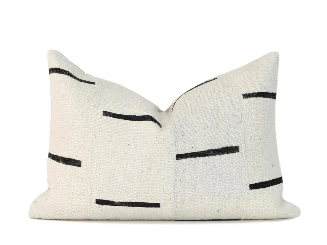 Mudcloth Lumbar Pillow Cover | Etsy (US)