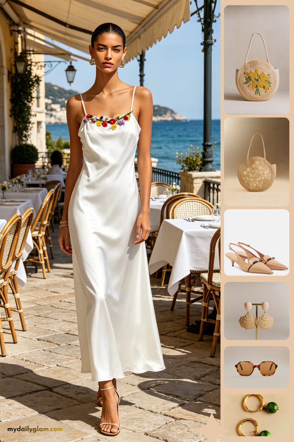 White Lace & Satin Maxi Dresses | Mediterranean Coastal Vacation Outfits
#WhiteVacationDress
#CoastalWardrobe
#LaceMaxiDress 

 #LTKootd #LTKOver40 #LTKWorkwear