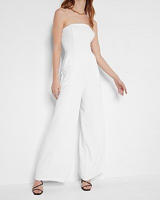 Strapless Wide Leg Jumpsuit | Express