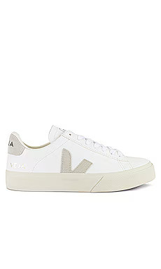 Veja Campo Sneaker in Extra White & Natural Suede from Revolve.com | Revolve Clothing (Global)