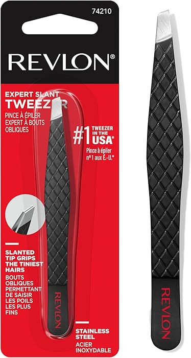 Revlon Expert Slant Tweezer, High Precision For an Easy Hair Removal, Made With Stainless Steel, ... | Amazon (US)