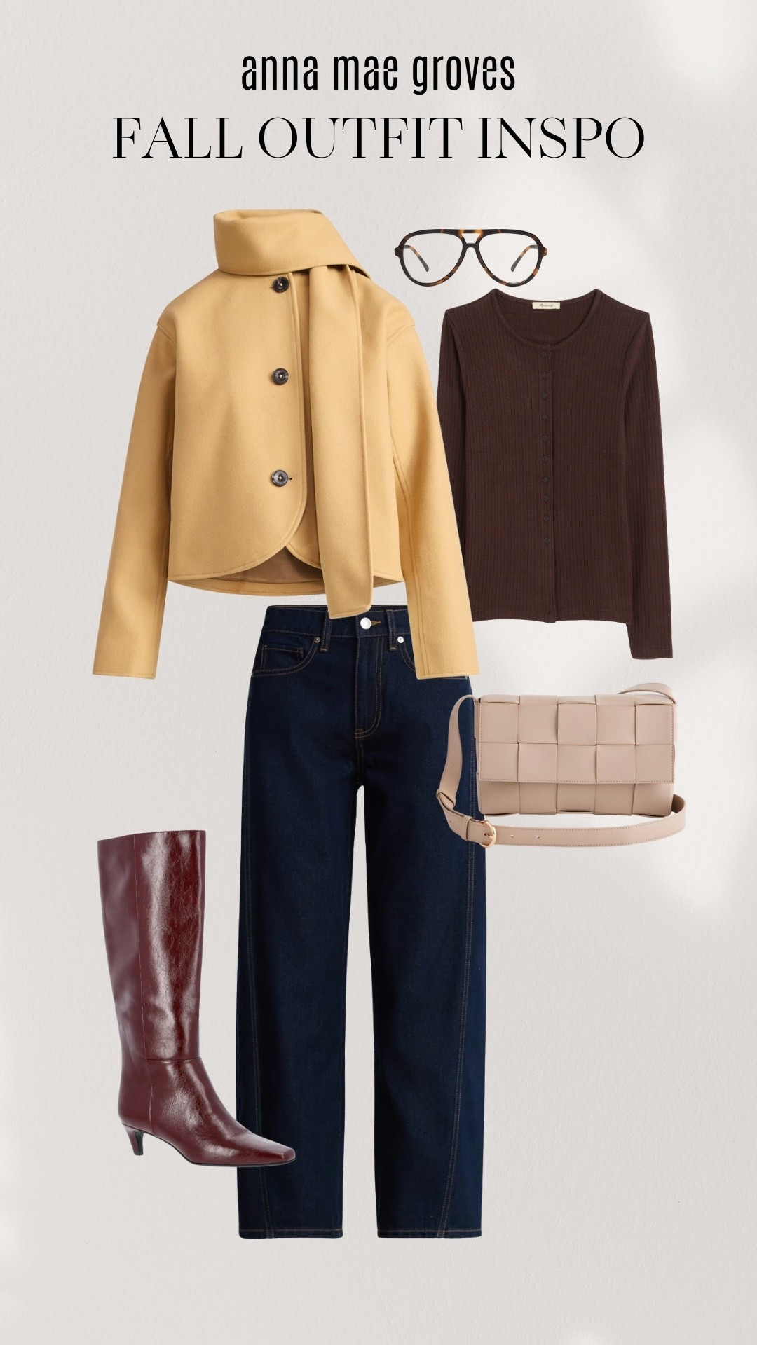 Outfit Inspo for fall! Y’all are loving this Walmart coat so I wanted to give you an example of how I would style it for fall! An easy fall outfit, for date night, happy hour, teacher conferences, or a weekend away! You could easily replace the boot with a sneaker and the crossbody with a tote! 

#LTKShoeCrush #LTKFindsUnder50 #LTKSeasonal