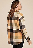 Wilder Plaid Fleece Shacket | Maurices