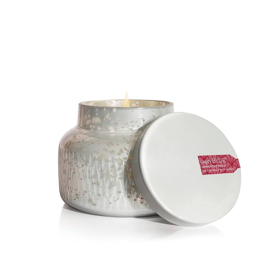 Capri Blue Holiday Mercury Jar Candle - Luxury Scented Candles for Home Decor - Long Lasting Soy ... | Amazon (US)