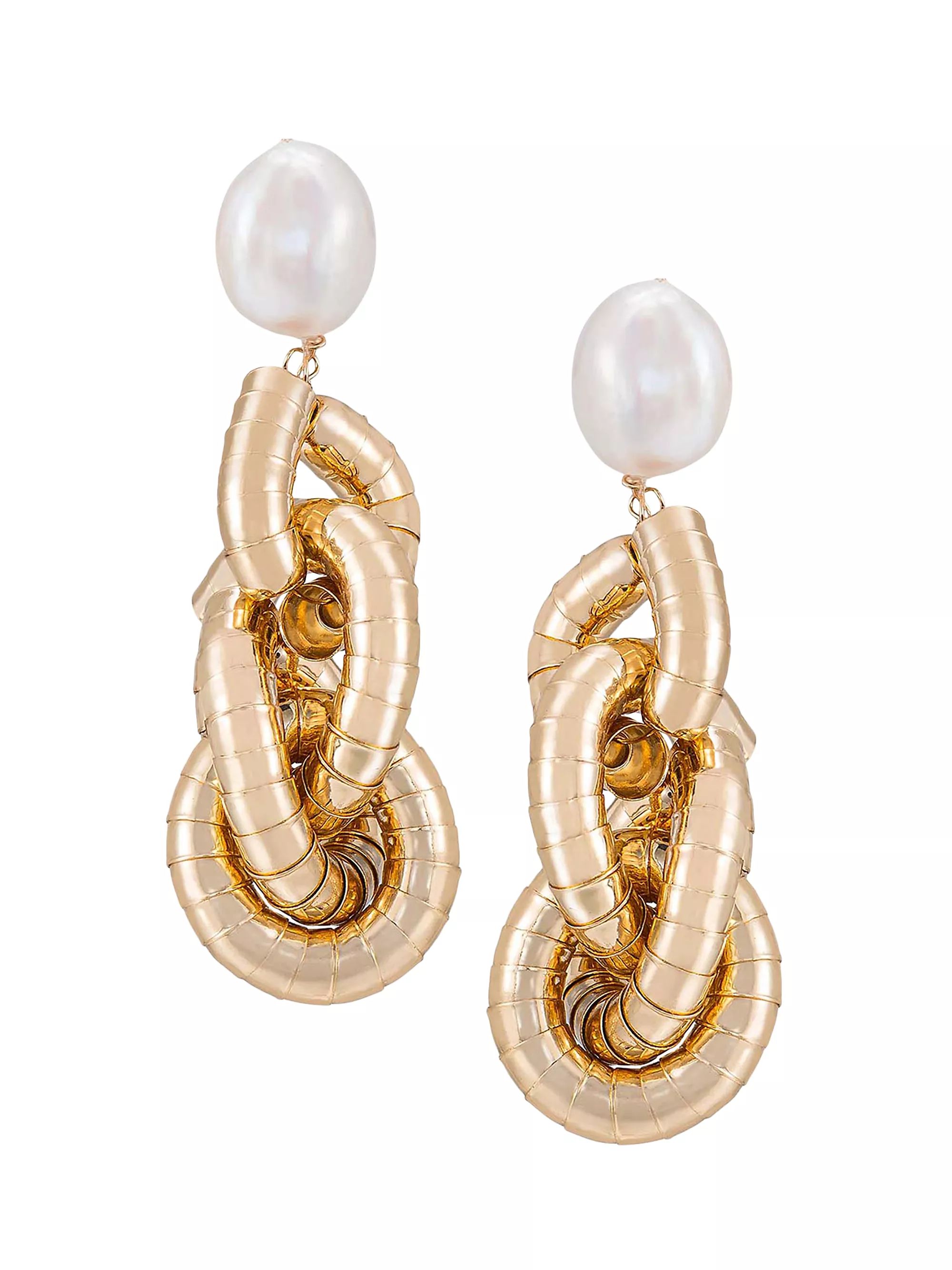 EttikaLiquid 18K-Gold-Plated & Freshwater Pearl Drop Earrings | Saks Fifth Avenue