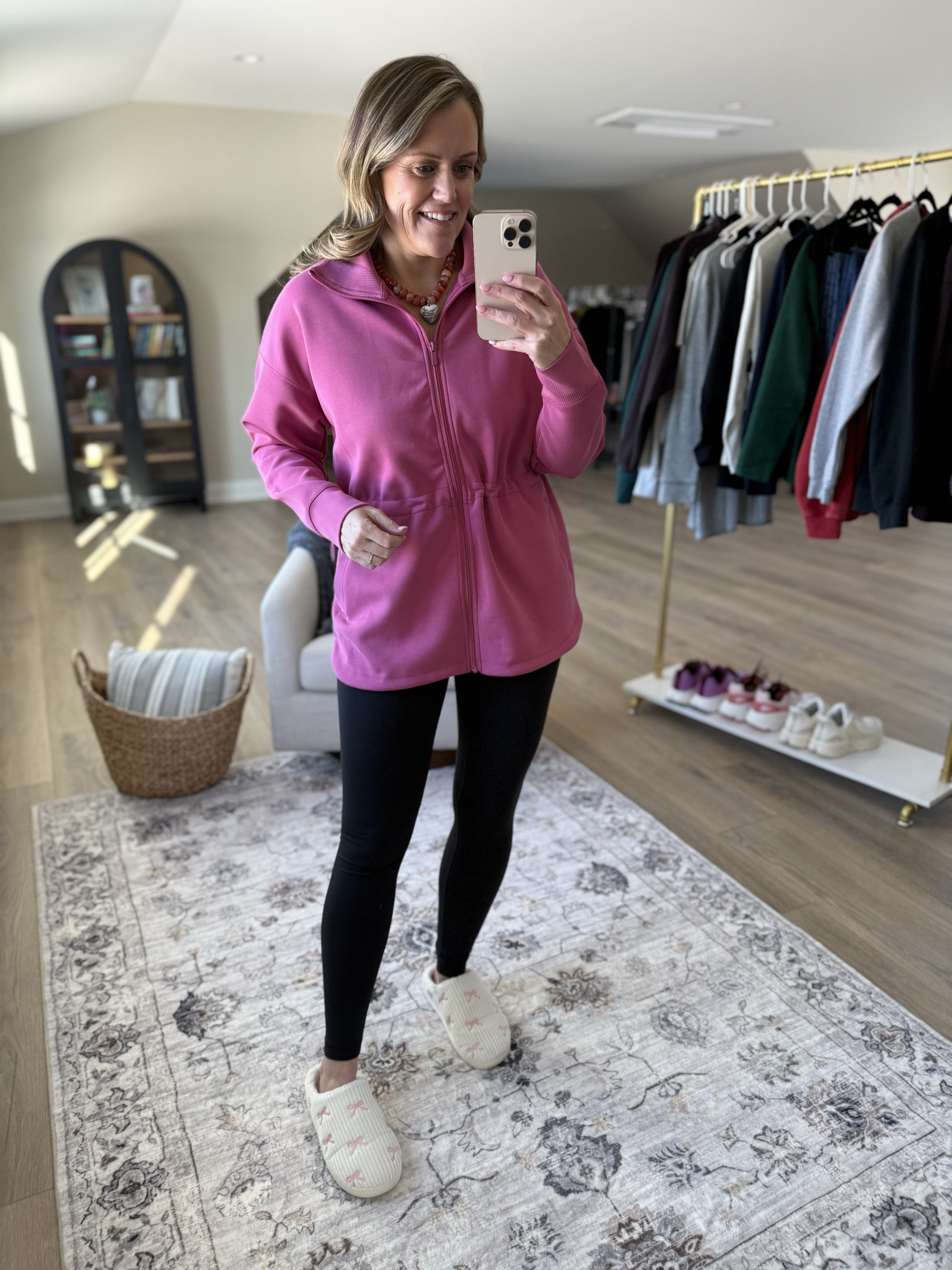 So impressed with this line! Fits TTS 

Valentine’s Day
Denim top
Leggings 
Zip up sweatshirt 
Boyfriend fit denim  
Graphic tee 
Slippers
Mom outfit 
OOTD 

#LTKootd #LTKmomlife #LTKdayinmylife