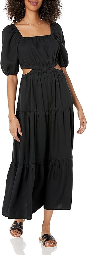 The Drop Women's Anaya Square-Neck Cutout Tiered Maxi Dress | Amazon (US)