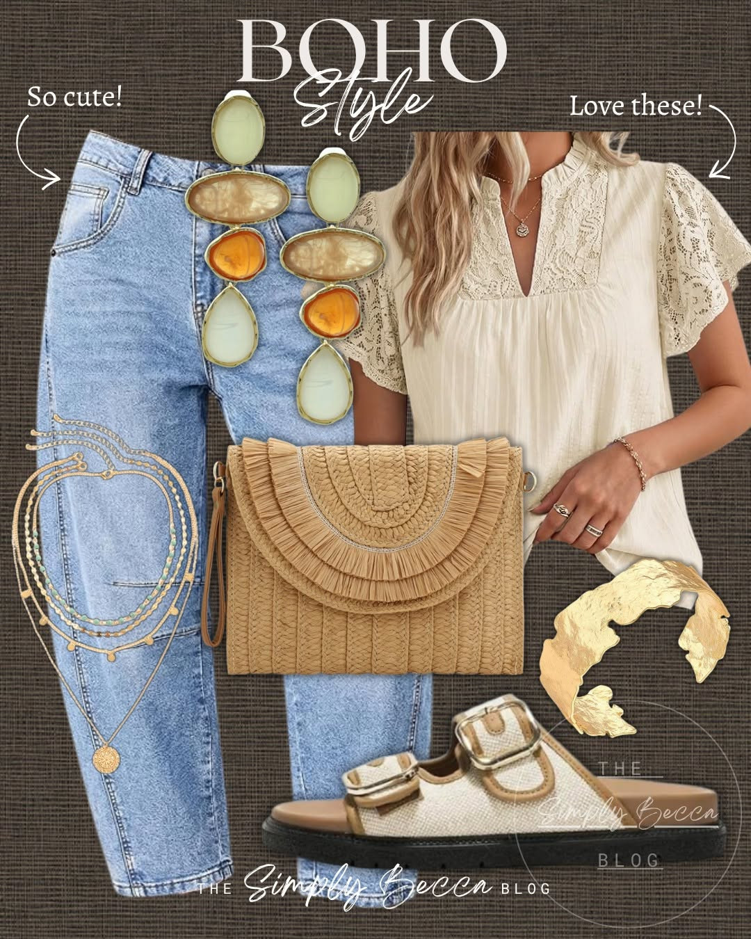 These blouses are gorrrrgeous. Easy Boho Style for Everyday 

 #ltkwomens #amazonfashionfinds #amazonjeans #barreljeans #boho #wovenclutch #goldbracelet #LTKgrwm #LTKootd #LTKMidsize