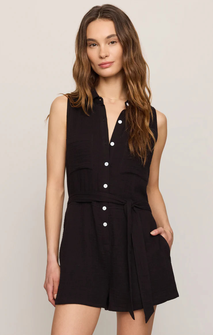 New Light Airy Gauze Romper | Z Supply