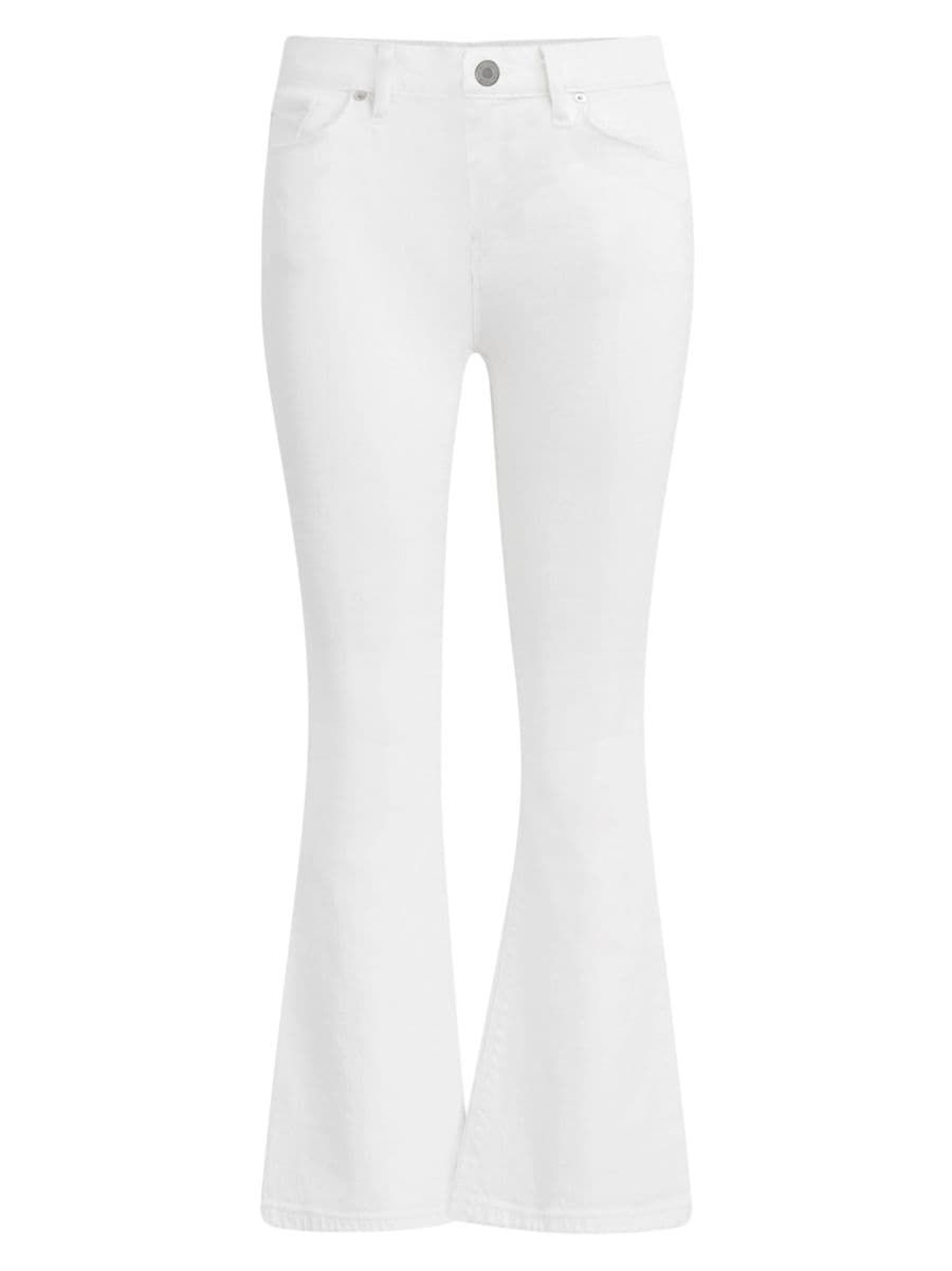Petite Nico Mid-Rise Boot-Cut Crop Jeans | Saks Fifth Avenue