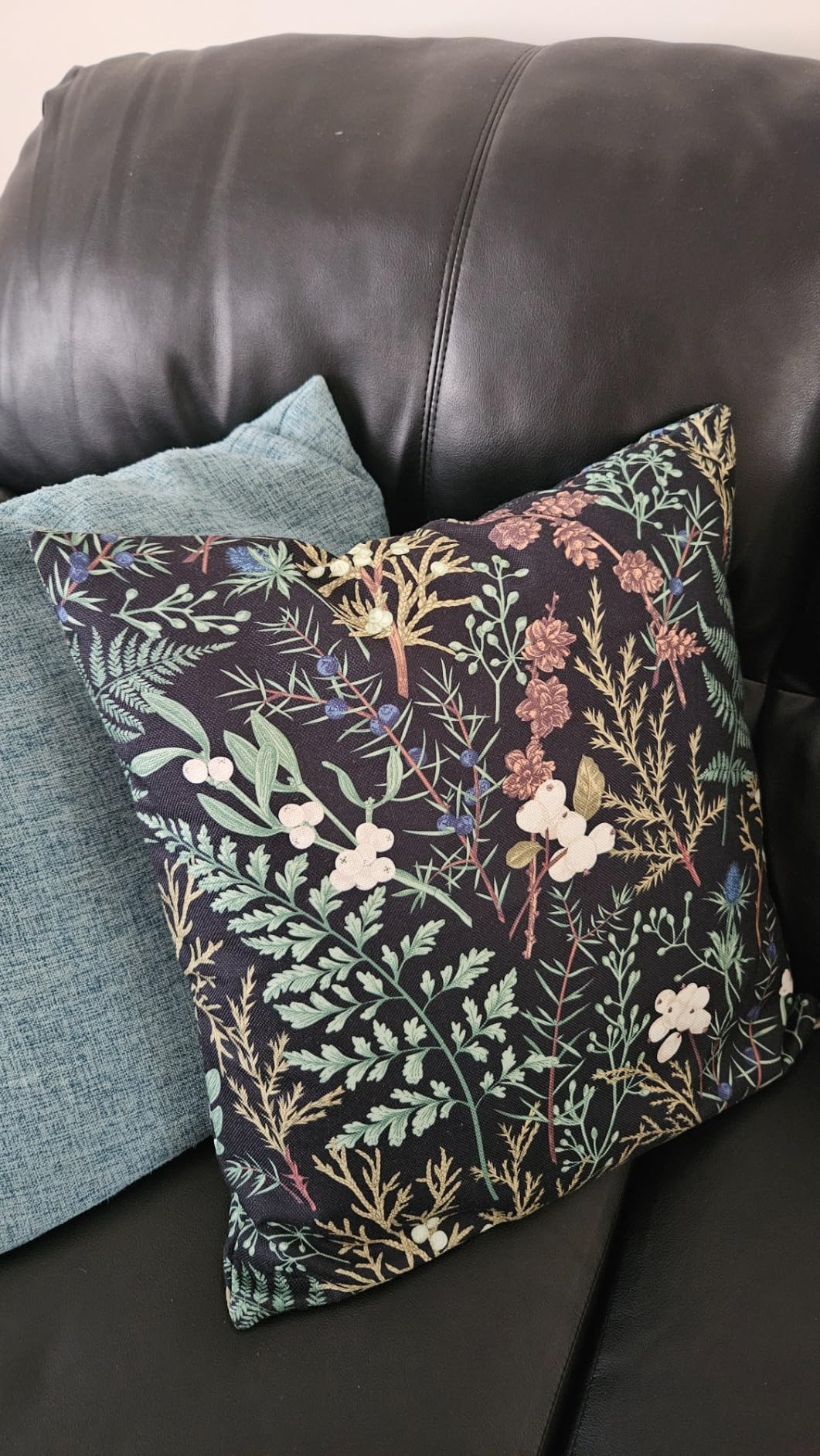 Vintage Botanical Print Pillow Covers 18x18 Set of 2 Spring Floral Pink Sage Green Flower Plant D... | Amazon (US)