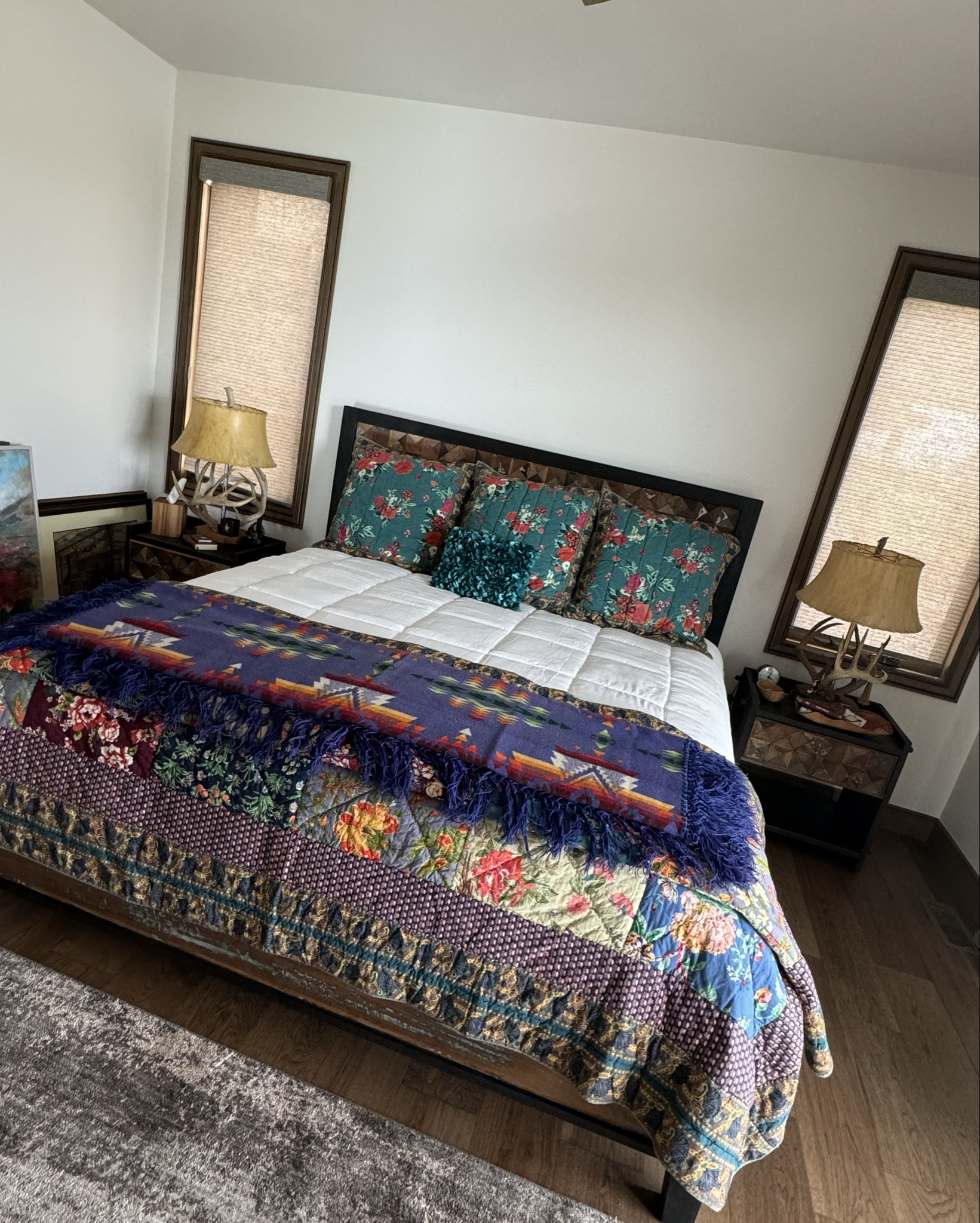 Modern rustic bedroom nightstands and 
Console
@saatva mattress 
White versatile comforter 

#LTKHome