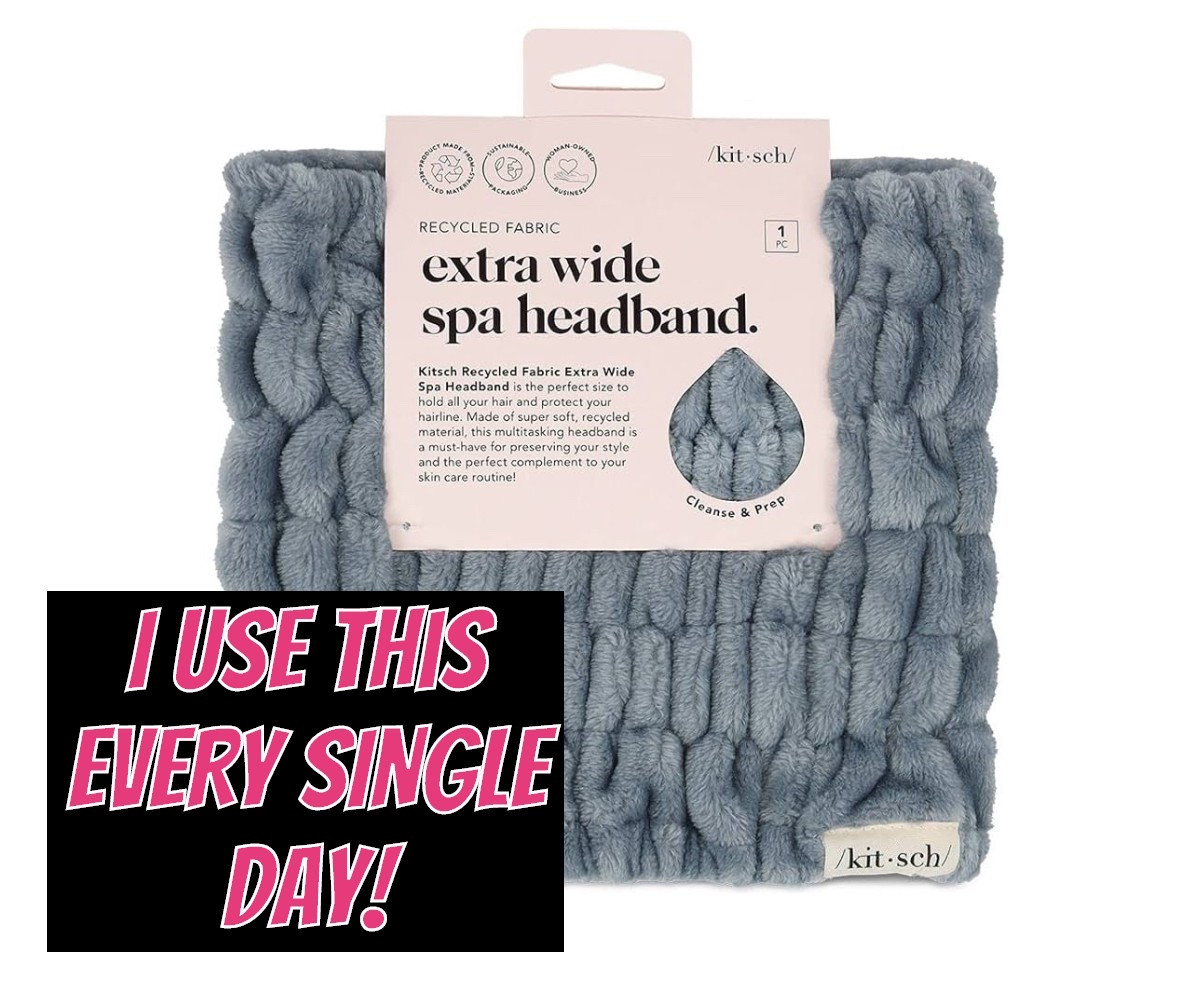 I use this headband every single day! It fully protects hair from skincare, makeup & I also use out as a shower cap! Super soft, doesn’t make dents in hair nor does it cause headaches:) I give these headbands as gifts all the time!!! I own 4 myself:) Amazon has the best price! 

#LTKSaleAlert #LTKOver40 #LTKBeauty