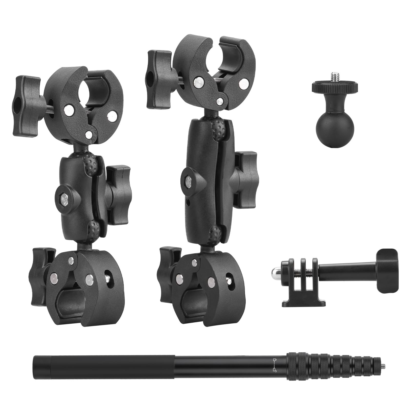 BRDRC Motorcycle Mount for Insta360 X5 X4, Bike Handlebar Clamp Mounts 59" Invisible Selfie Stick... | Amazon (US)