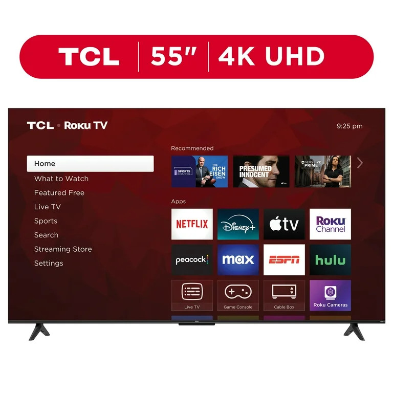 TCL 55” Class S4 (55S451) 4K UHD HDR Smart TV with Roku TV | Walmart (US)