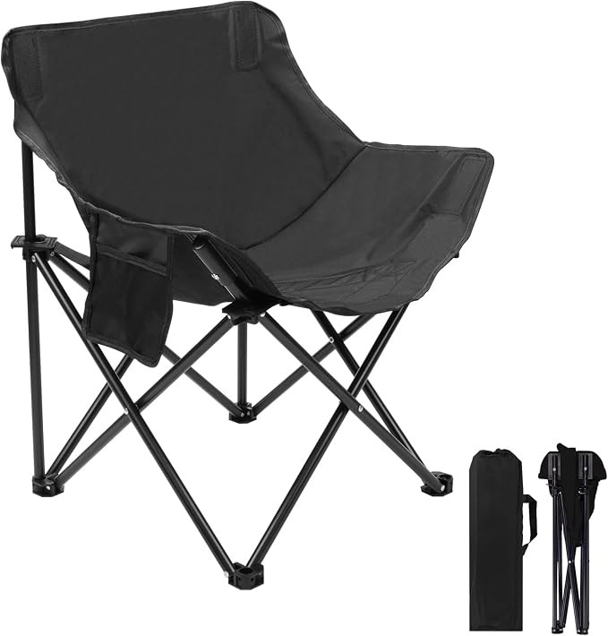 Portable Folding Chair for Sauna, Fast Folding Chair with Carry Bag and Side Pocket Sauna Chairs ... | Amazon (US)