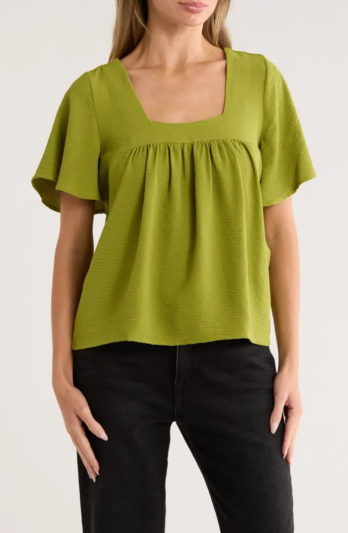Bobeau Square Neck Short Sleeve Top | Nordstromrack | Nordstrom Rack