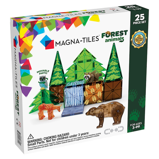 Magna-Tiles Forest Animals - 25 pc | Fat Brain Toys