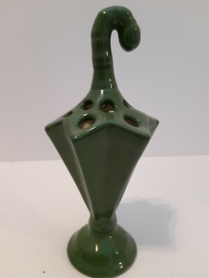 hand made ceramic clay floral flower holder frog umbrella 12 holes hollowware | eBay US